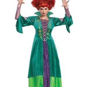 Deluxe! Disney Winifred Hocus Pocus Adult Halloween Costume Plus Size 1X  18-20